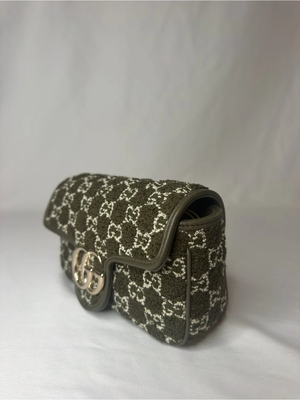 Gucci GG Marmont Green Boucle Mini NWT w/ Box